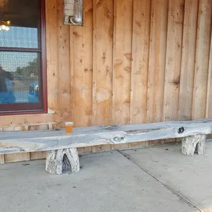 The &apos;new&apos; bench at Andice General Store....
