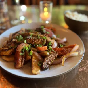 a plate of food on a table