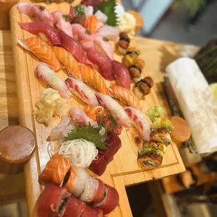 a variety of sushi