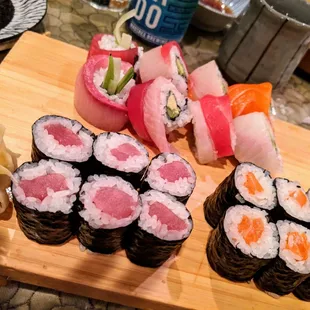 Rainbow Roll Ume Shiso Roll