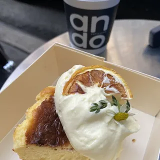 Yuzu Lemon Basque Lava Cake /