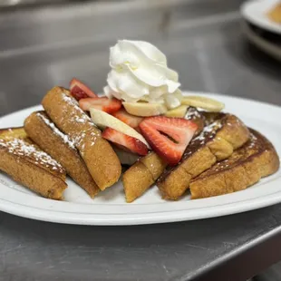 Strawberries and Banana French Toast