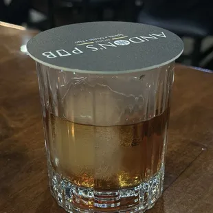 Smoked old-fashioned