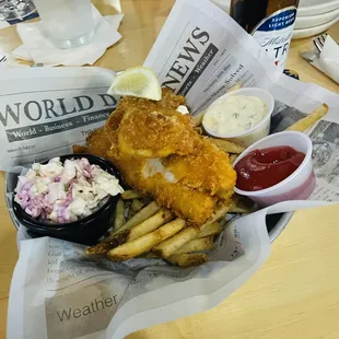 Fish and Chips.