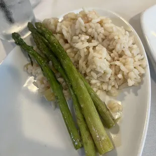 Asparagus and rice