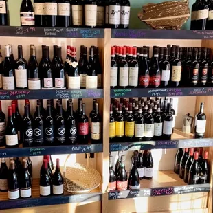 Nice wine selection that they hand pick.