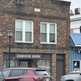 The exterior of the diner