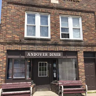 the front of the restaurant