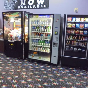 Vending machines.
