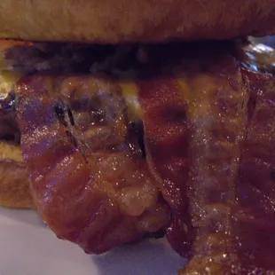 The Guild Burger, close-up.