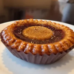 a pastry on a plate