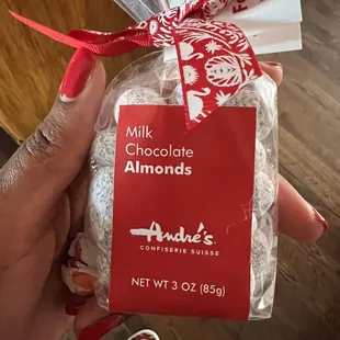 Milk chocolate almonds