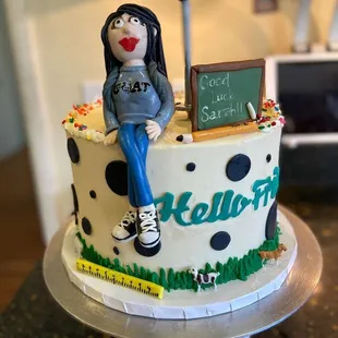Virtual Farewell Event -cake by Andrea Bakes