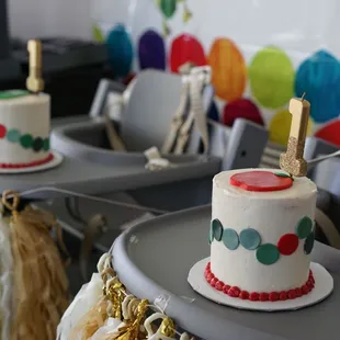Salted Caramel Cake and Strawberry Cake