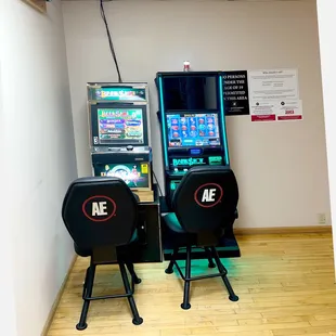 two slot machines