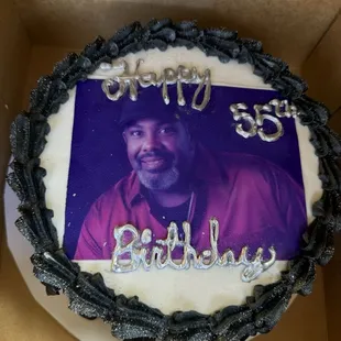 Hubbs 55th bday cake by Andrea Marie Cakes