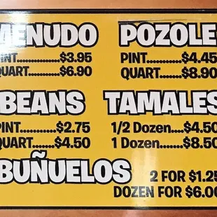 More menu