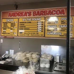 the menu