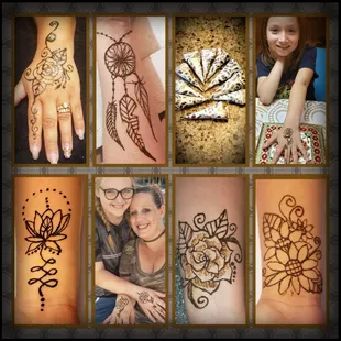 Henna temporary tattoo