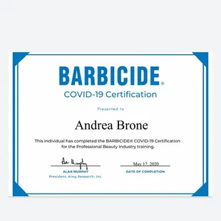 Always collecting knowledge about safety practices for covid!