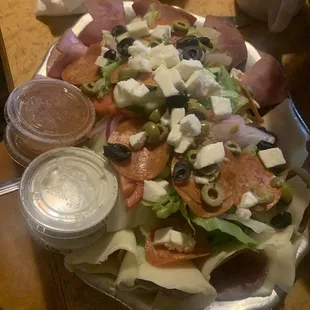 a pizza with toppings