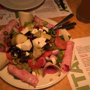 SMALL antipasto salad. Definitely enough for 2 people.