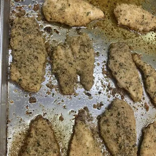 Fresh chicken cooked for your chicken parmigiana