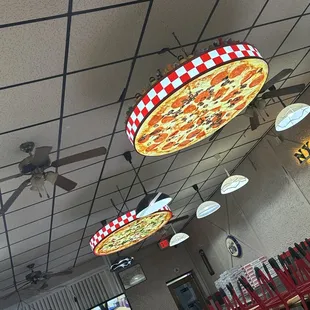 interior, pizza