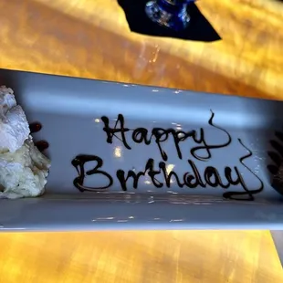 Coconut crème pie and tuxedo cake