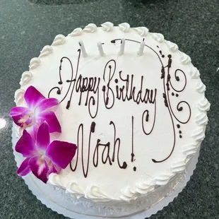 10&quot; round chocolate haupia cake
