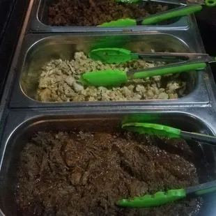 Birria tacos,chicken and al pastor