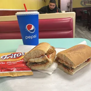 Eggplant Parmigiana Sandwich