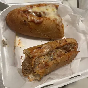 Meat Ball and Cheese Sandwich
