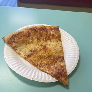 NY cheese pizza slice