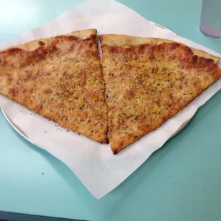 Cheese pizza - I added the oregano and Parmesan