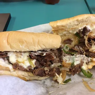 Loaded steak and cheese