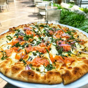 Pizza Con Salmone Affumicato