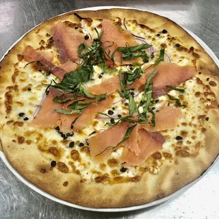 Pizza con Salmone Affumicato