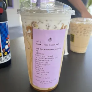 Hawaiian Sunset Latte