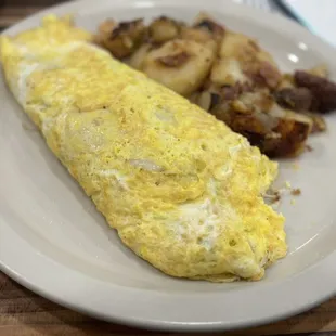 Corn beef hash omelette