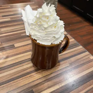 Hot Chocolate made with milk