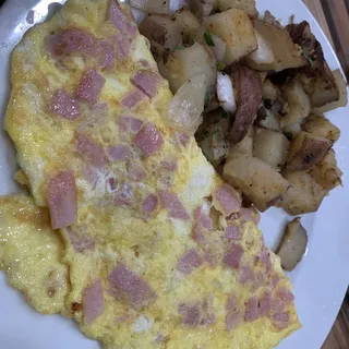 Ham & American Cheese Omelette