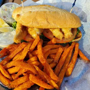"Famous" lake Erie perch sandwhich