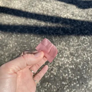 Drug bag found in the park where kids play. It still had a white powder inside. Disgusting.