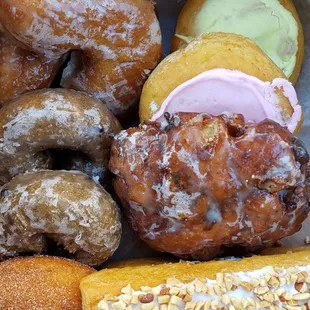 a variety of doughnuts