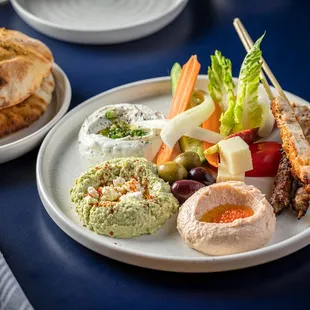 a plate of food on a table