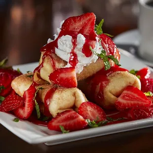 Deep Fried Strawberry Shortcake