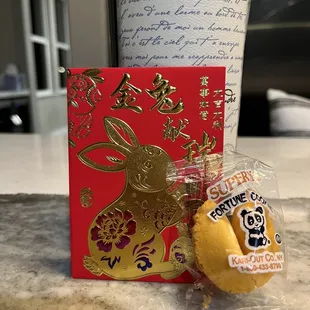 Chinese new year promotion - we got free Egg Rolls