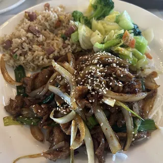 Mongolian Beef Lunch
