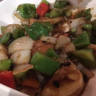 Prawns with Black Bean Sauce